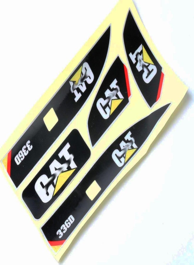Linzhen Sticker Set Channel RC Excavator Amewi 1:14 Decals for Huina 580 1580 TR-211m 23 - Image 4